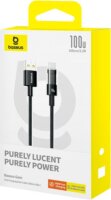 Baseus Gem USB-A apa - USB-C apa adat és gyorstöltő kábel 1m - Fekete