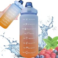 ExtraLink EX.36462 Motivational Bottle Műanyag Motivációs Kulacs 2L - Kék/Narancssárga