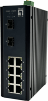 Level One IGU-1071 Managed 8+2-port Gigabit Ipari Switch
