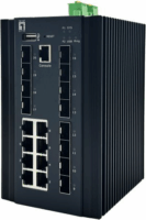 Level One IGX-2072 Fémházas Managed 16+4-port Gigabit Ipari Switch