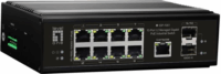 Level One IGP-1061 Fémházas Managed 8+2-port Gigabit Ipari PoE Switch
