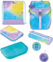 Herlitz SoftLight GREENline Little Monste Iskola táska szett - Kék / Sárgaa mintás