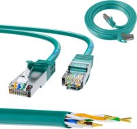 ExtraLink EX.7706 F/UTP Cat6 RJ45 Patch kábel 0.5m - Zöld