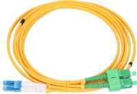 ExtraLink EX.1384 Optikai patch kábel LC/UPC - SC/APC Duplex 2m - Sárga