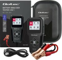 Qoltec 52489 Digitális akkumulátortesztelő 3 az 1-ben LCD kijelzővel 30Ah-200Ah
