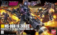 Bandai HGUC 1/144 MS-06R-1A ZAKU II Gundam figura