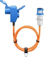 Goobay 76232 Type-E/F - CEE Kemping Adapterkábel 1.5m - Narancssárga