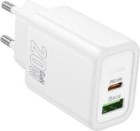 HOCO N61 USB-A / USB-C Hálózati Töltő Adapter 20W - Fehér