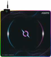Aqirys Eclipse RGB Gaming Egérpad 450 x 400mm - Fekete Mintás