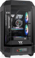 Thermaltake The Tower 250 Mini Torony Számítógépház + 2db 120mm Ventilátor - Fekete