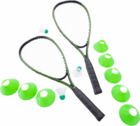 Pure4Fun Badminton 13 részes Gyors tollaslabda szett - Fekete/Zöld