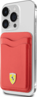Ferrari FEWCMRSIR MagSafe 2023 Collection Bőr Bankkártyatartó és Pénztárca - Piros