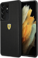 Ferrari On Track Perforated Samsung Galaxy S21 Ultra Telefon Tok - Fekete