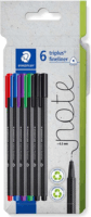 Staedtler Fineliner triplus rPP Tűfilc készlet 0,3mm - Vegyes színek (6 db / csomag)