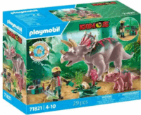 Playmobil 71821 Dinos - Triceratops dínó kicsinyével