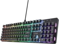 Trust GXT 871 Zora Mechanikus Vezetékes Gaming Billentyűzet US - Fekete