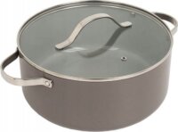 Maestro MR-4009-28 Aluminium Fazék Üveg fedővel Ø 28cm 7L - Bézs