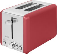 ECG ST 2708 Tradizione 2 szeletes kenyérpirító 925W - Piros / Inox
