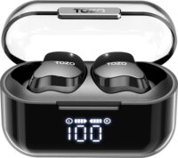 Tozo T18 Crystal Buds TWS Bluetooth Fülhallgató Headset - Fekete