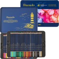 Deli Finenolo fémdobozos akvarellceruza készlet (48 db / csomag)