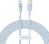 Baseus Gem USB-A apa - Lightning apa Adat és gyorstöltő kábel 2m - Kék