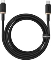 Baseus Dura USB-C apa - Lightning apa Adat és gyorstöltő kábel 2m - Fekete/Arany