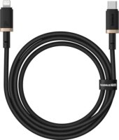 Baseus Dura USB-C apa - Lightning apa Adat és gyorstöltő kábel 1m - Fekete/Arany