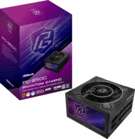 AS-Rock 850W Phantom Gaming 80+ Gold Moduláris Tápegység - Fekete