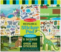 Melissa & Doug Újrahasználható matrica készlet 150db matricával - Élőhelyek