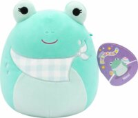 Squishmallows Novi a zöldeskék béka tarka kendővel plüssfigura 20 cm