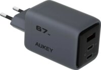 Aukey Comet Mix 3 USB-A / 2 x USB-C Hálózati Gyorstöltő Adapter 67W - Fekete
