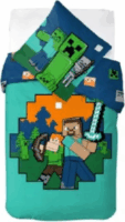 Minecraft Alex és Steve Kétrészes ágyneműhuzat garnitúra - 140 x 200 cm