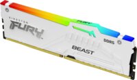 Kingston 32GB / 6000 DDR5 CL30 Fury Beast White RGB Single Desktop RAM