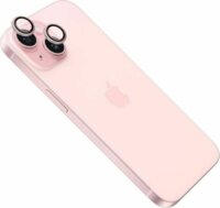 Fixed Apple iPhone 15 / 15 Plus kameravédő üveg - Rózsaszín