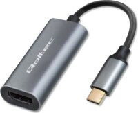 Qoltec 50331 USB Type-C apa - HDMI anya Átalakító Adapter