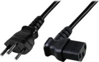 EFB EK483.1,8V2 Svájci Hálózati tápkábel 1,8m - Fekete