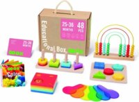 Tooky Toy 48 darabos Montessori fa oktató játék szett