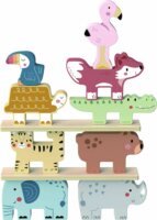Tooky Toy Fa toronyépítő játék - Szavanna