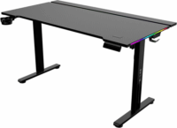The G-Lab K DESK PLATINIUM Elektromosan állítható RGB Gamer asztal 140 x 60 x 71-119 cm - Fekete