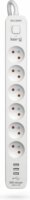 Kerg M02597 Túlfeszültségvédő Elosztó 6 aljzatos 3xUSB-A 16A 1,5m - Fehér
