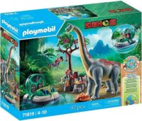 Playmobil 71819 Dinos - A Brachiosaurus és a légpárnás hajó