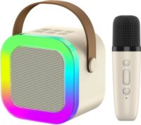 Extralink EX.35168 Kids Mini Bluetooth Karaoke Party Hangszóró Mikrofonnal 6W - Fehér