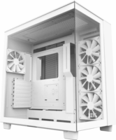 NZXT H9 Flow Midi Torony Számítógépház + 4db 120mm ventilátor - Fehér