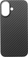 Apple iPhone 16 Aramid karbon Telefon tok - Fekete