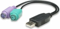 Manhattan Hi-Speed USB 2.0 --> PS/2 konverter, dupla