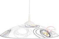 Light4you LY-6084 Vulcan D300 Függő Mennyezeti Lámpatest - Fehér / Fekete