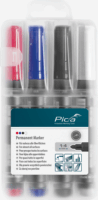 Pica permanent Marker 1-4mm - Vegyes színek (4db/csomag)
