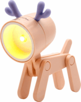 RealPower 486313 Akkus Szarvas LED Zseblámpa - Rózsaszín
