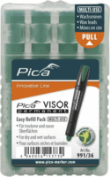 Pica VISOR permanent jelölőkréta utántöltő 10mm - Zöld (4db/csomag)