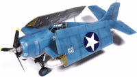 Academy USN F4F-4 Wildcat Battle of Midway Repülőgép műanyag makett 1:48